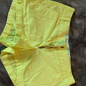 Yellow JCrew shorts